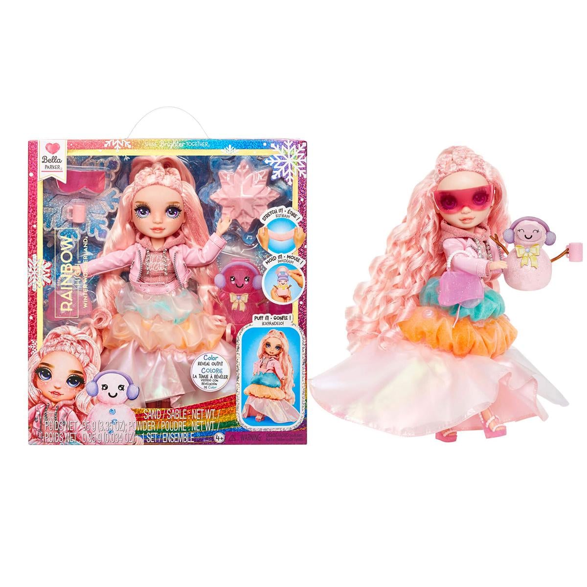Кукла Rainbow High Winter Wonderland Белла 28 см с кинетическим песком и аксессуарами Кукла Rainbow High Winter Wonderland Белла 28 см с кинетическим песком и аксессуарами