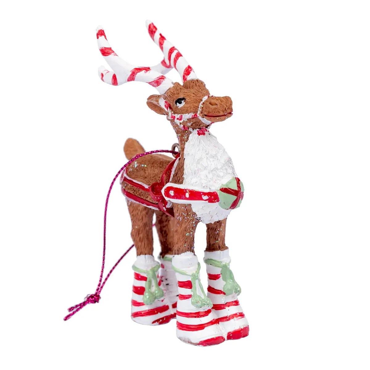Игрушка на елку Олень 10 см Терракотовый (TY-5-R-182)