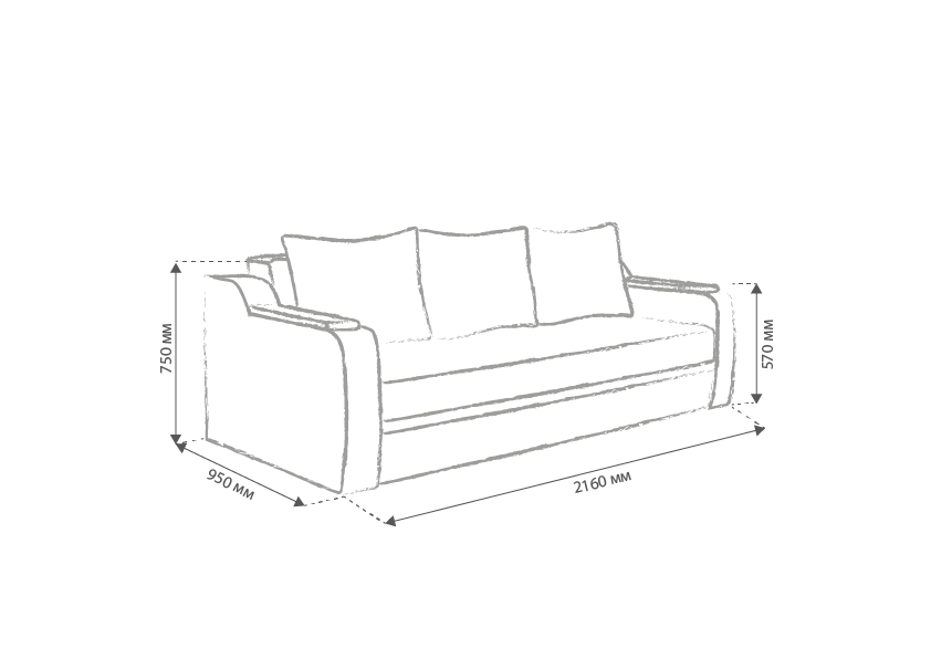 Диван прямий розкладний Елегант Benefit 29 (20265104) - фото 6 Диван прямий розкладний Елегант Benefit 29 (20265104) - фото 6
