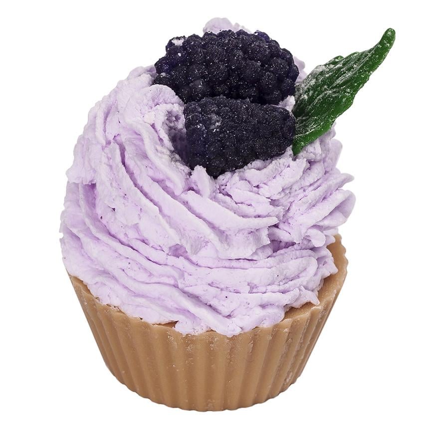 Мыло пирожное капкейк ежевичный в коробке (00490) Мыло пирожное капкейк ежевичный в коробке (00490)