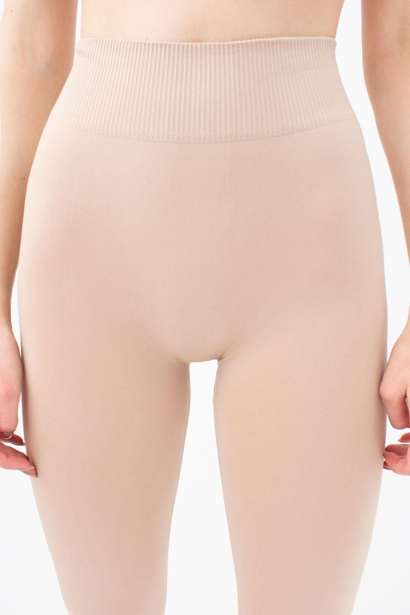 Легінси жіночі безшовні Giulia LEGGINGS 02 з мікрофібри L/XL Beige (4823102975191) - фото 4