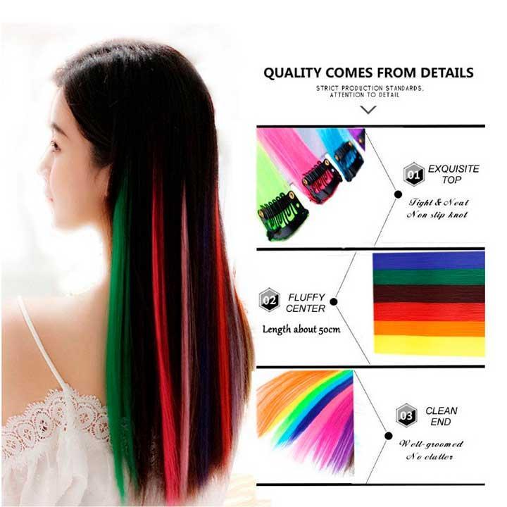 Пасмо прямого термостійкого волосся на шпильці 60 см Кораловий (K0866-7) - фото 4 Пасмо прямого термостійкого волосся на шпильці 60 см Кораловий (K0866-7) - фото 4