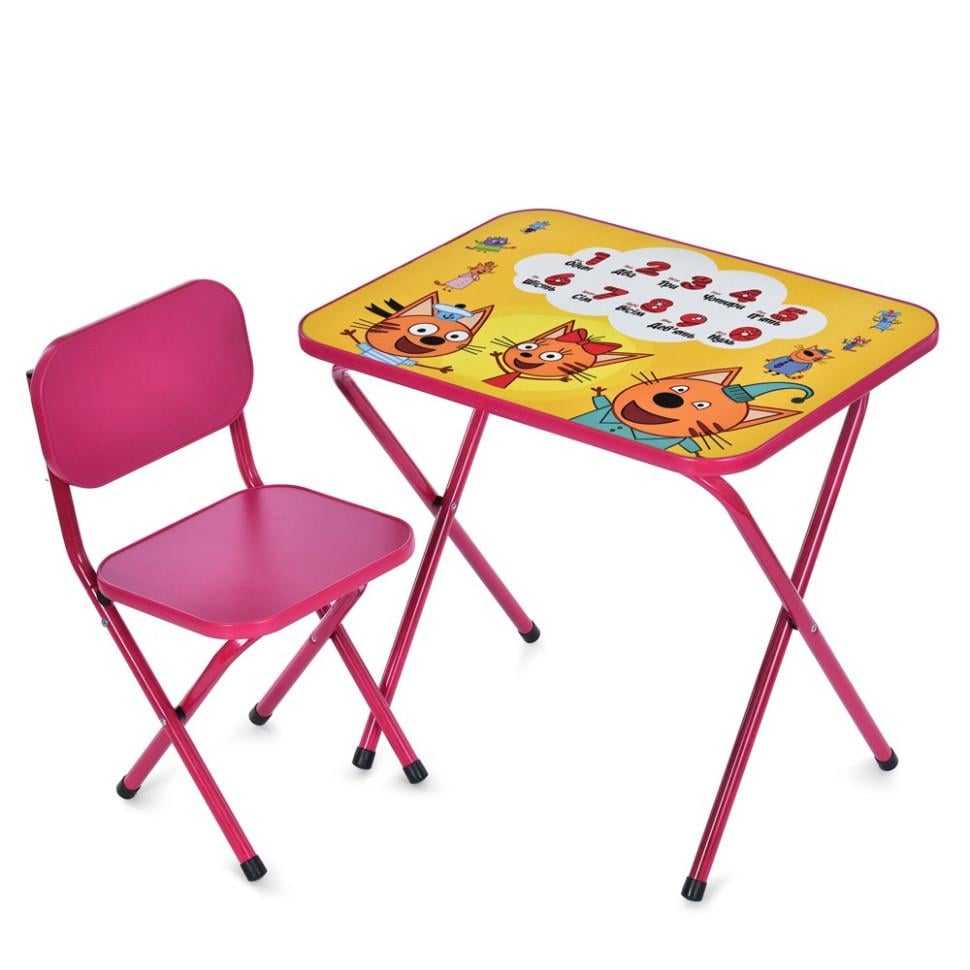 Стол детский складной Bambi комбинированный 59,5х44 см Малиновый (KL-154-R-138)