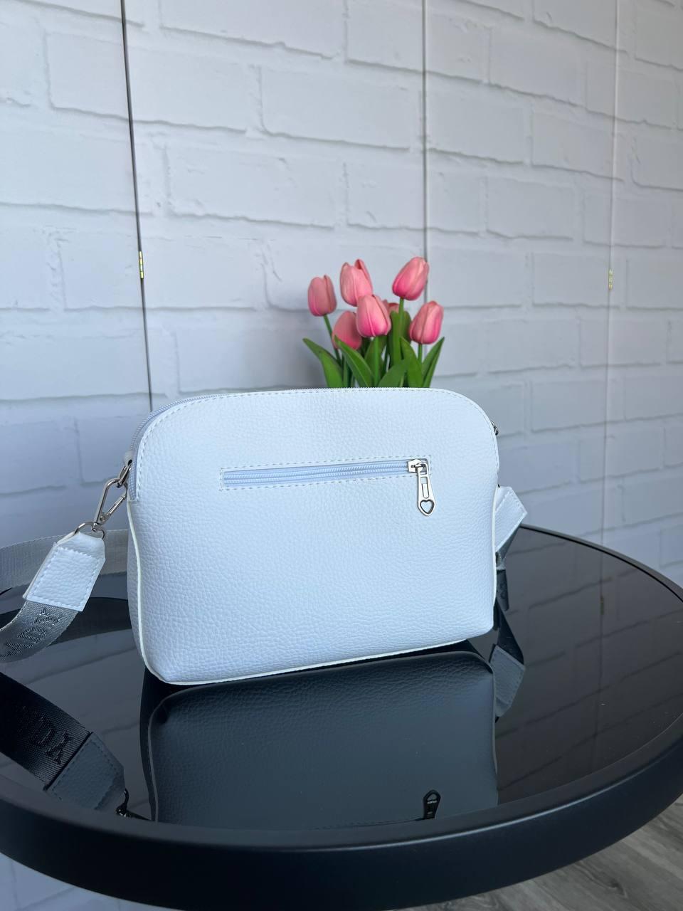 Клатч кросс-боди с широким ремнем Белый (2732414517) - фото 10 Клатч кросс-боди с широким ремнем Белый (2732414517) - фото 10