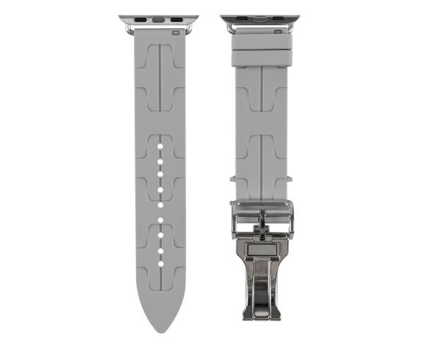 Ремінець Silicone Hermes для Watch 38/40/41 мм Cloud Grey Ремінець Silicone Hermes для Watch 38/40/41 мм Cloud Grey