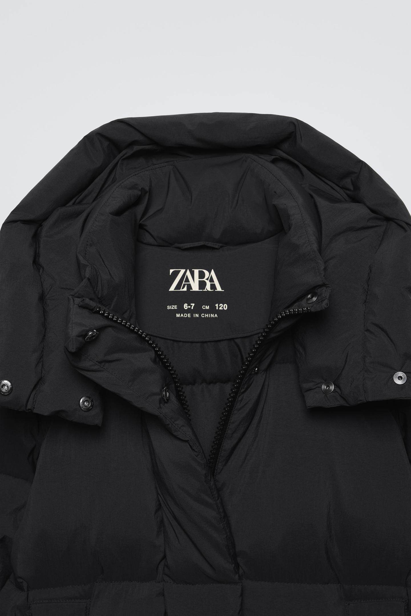 Куртка для дівчинки Zara 164 см Чорний (0562773800) - фото 3 Куртка для дівчинки Zara 164 см Чорний (0562773800) - фото 3