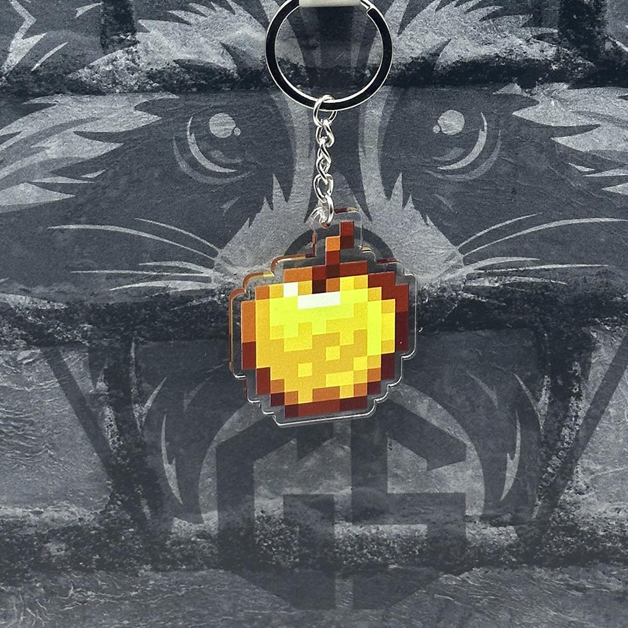 Брелок акриловий Minecraft Золоте яблуко (2650604516)