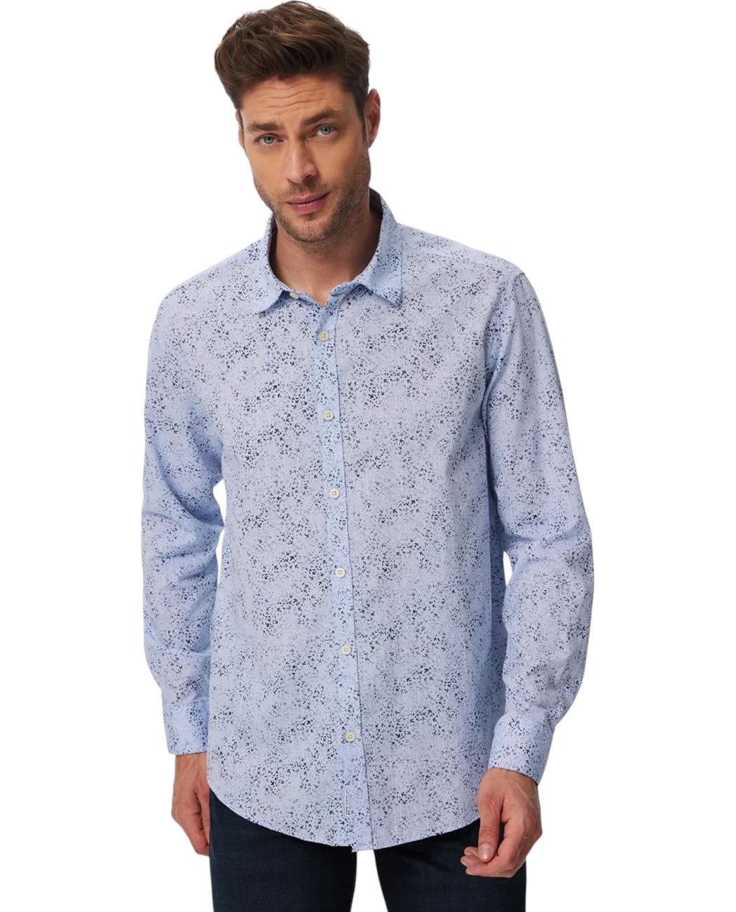Сорочка чоловіча Lee Cooper SanRemo 232LCM241006.2601 XXL Блакитний (8682272433674)