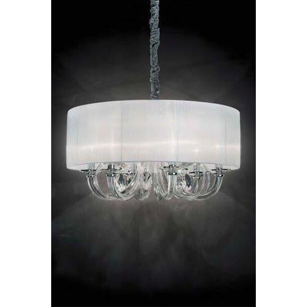 Лампа подвесная Ideal Lux SWAN SP6 69 см Белый (35826) - фото 2