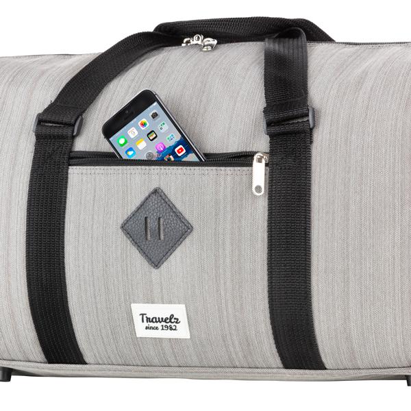 Сумка дорожная TravelZ Hipster 36 Grey - фото 4