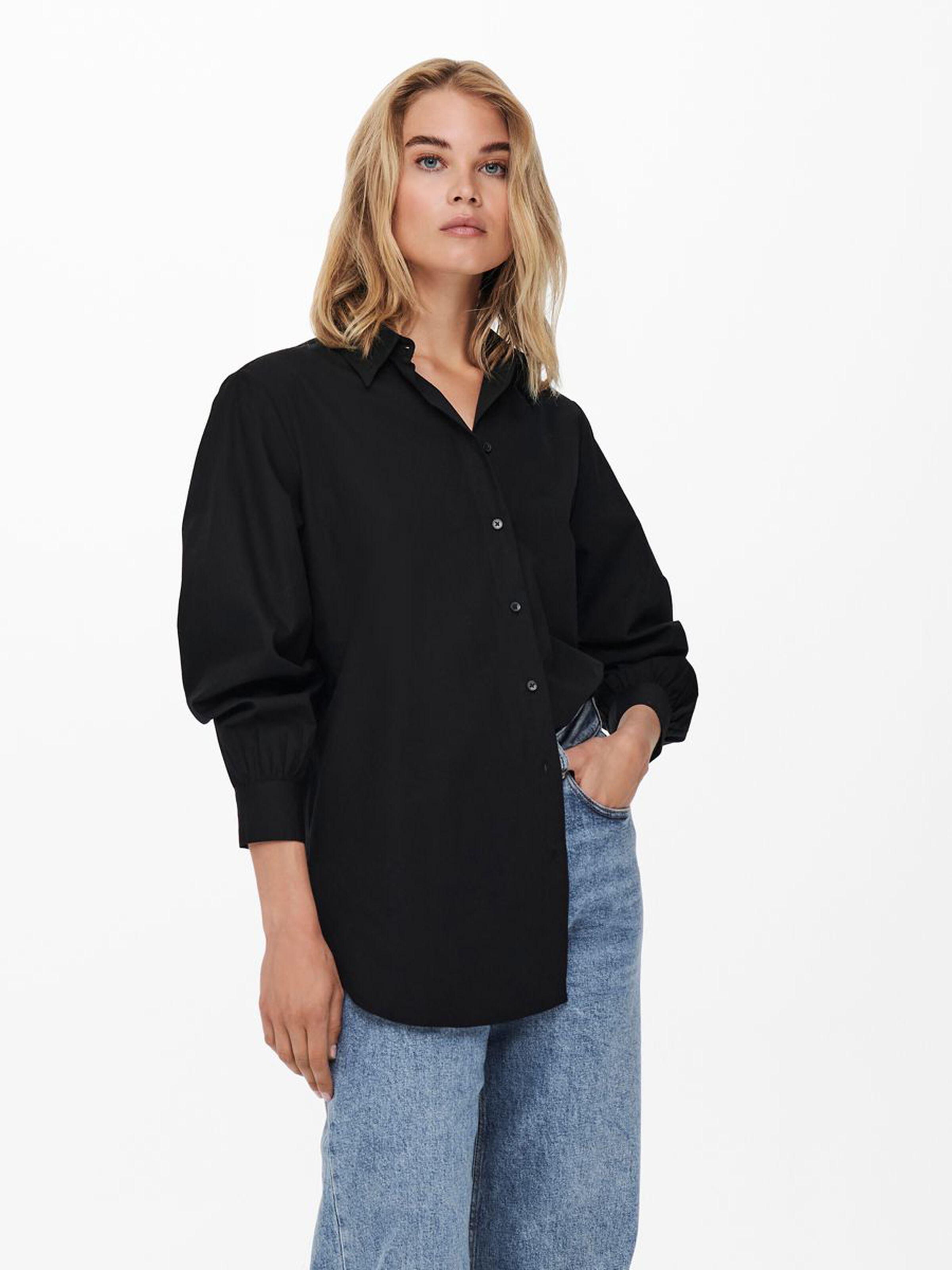 Рубашка женская Only 15227677 L Черный
