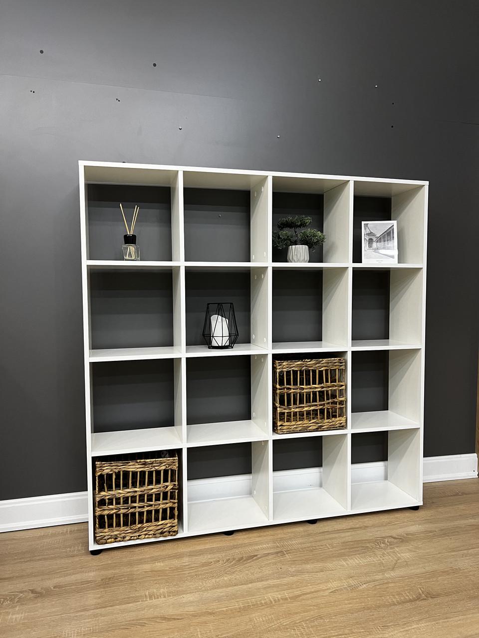 Стелаж на 16 комірок В-16 1400х1425х252 мм Білий - фото 2 Стелаж на 16 комірок В-16 1400х1425х252 мм Білий - фото 2