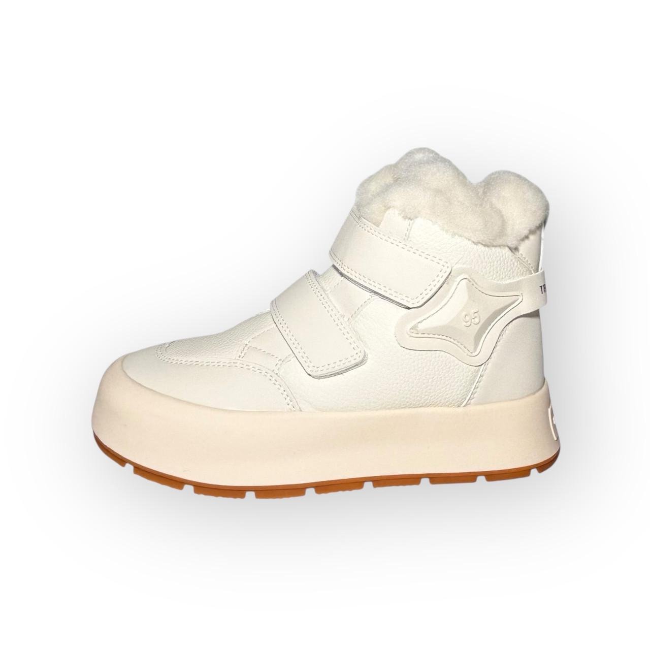 Ботинки детские зимние ТОМ.М для девочки на платформе р. 37/23,5 см Молочный (T-11368) Ботинки детские зимние ТОМ.М для девочки на платформе р. 37/23,5 см Молочный (T-11368)