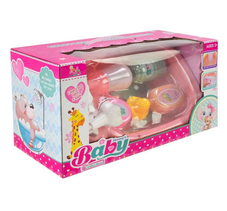 Ігровий набір Baby Collection ванна тече вода аксесуари 34x16x17,5 см
