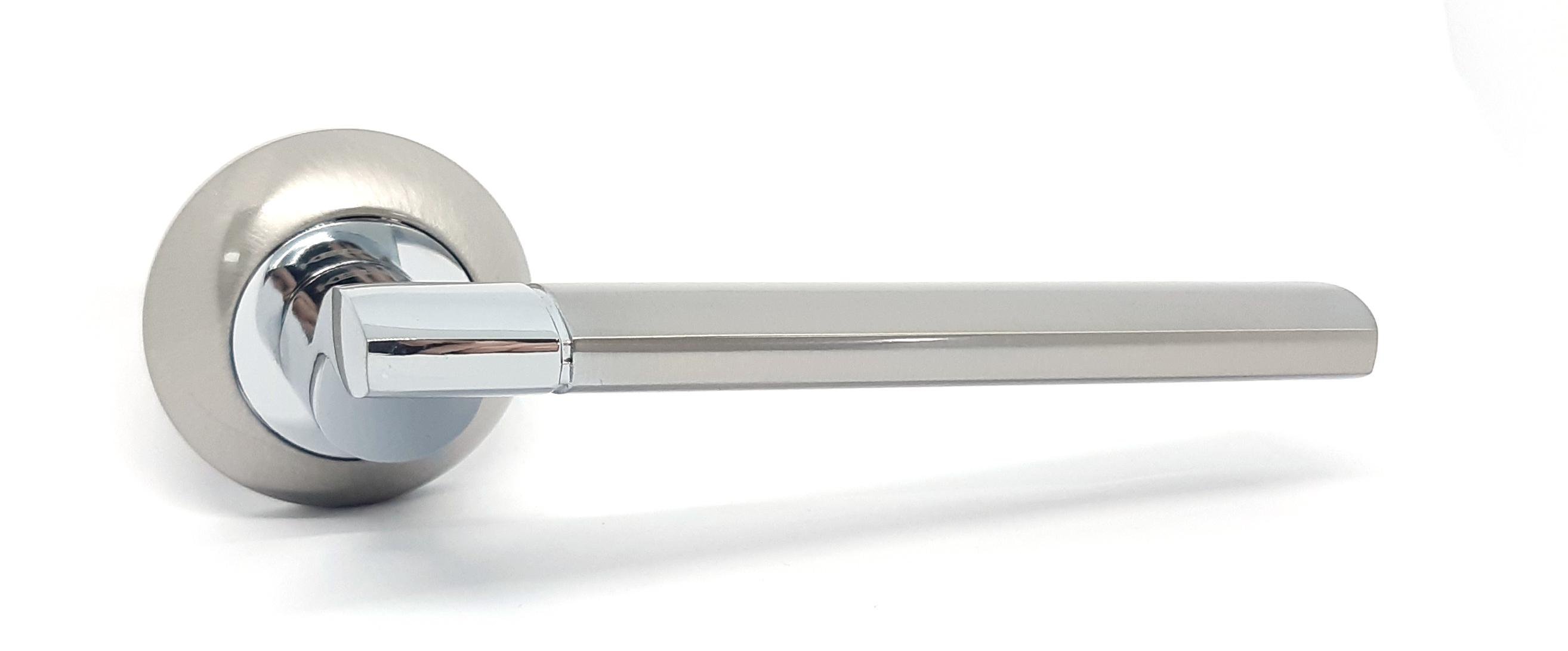 Ручка Kedr на розетці R10.092-AL SN/CP матовий Нікель/Хром полірований