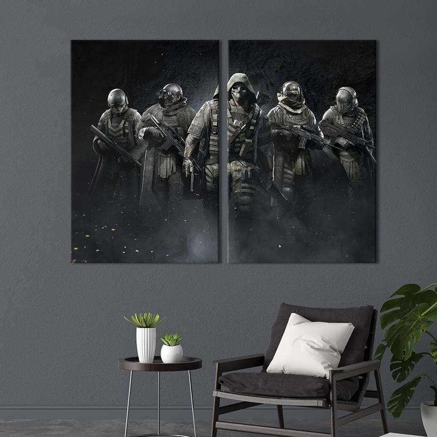 Картина на холсте Команда Tom Clancy’s Ghost Recon Breakpoint 165x122 см (1521-2)