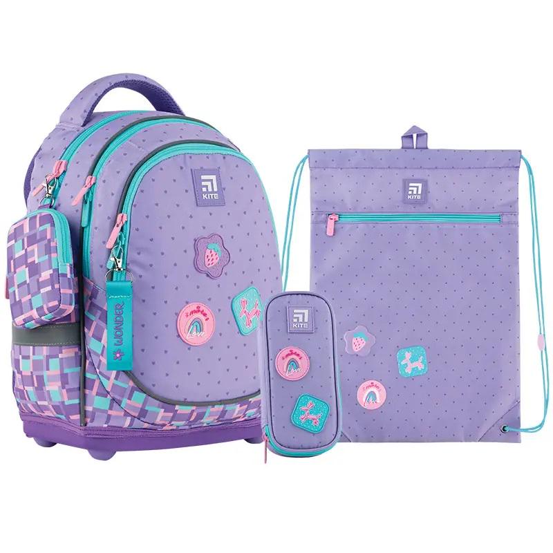 Школьный рюкзак KITE SET K24-724S-2 Cheers с пеналом и сумкой для обуви (994215) Школьный рюкзак KITE SET K24-724S-2 Cheers с пеналом и сумкой для обуви (994215)