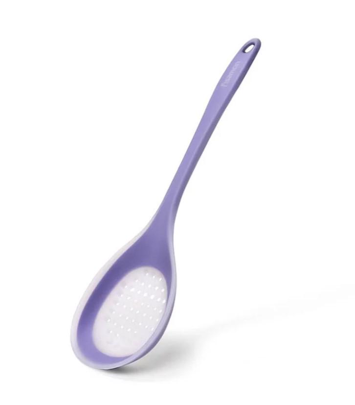 Ложка сервировочная поварская Fissman Mauris 34 см перфорированная нейлон/силикон (FN-1415)