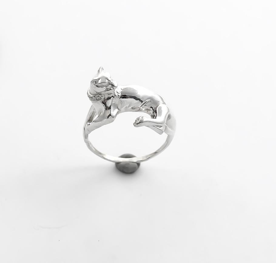 Кольцо женское Maxi Silver 4536 SE Пантера р. 19,5 (8453683)