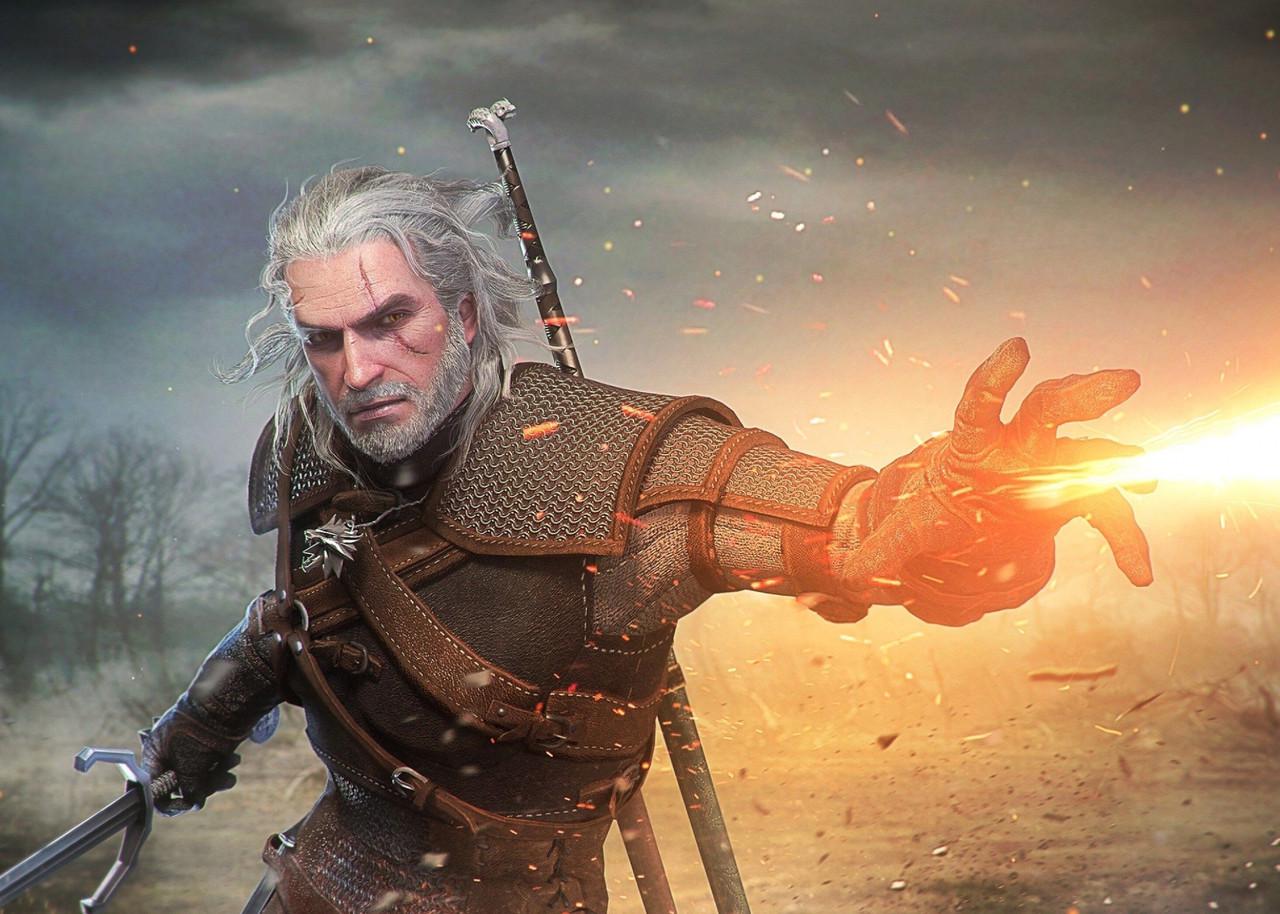 Картина постер Gee! The Witcher Відьмак Геральт з Ривії 60х40 см TW.09.048
