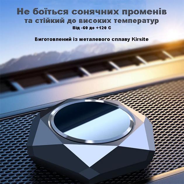 Ароматизатор автомобільний і 2 флакони аромаолії Car Aroma металевий сплав Чорний - фото 3