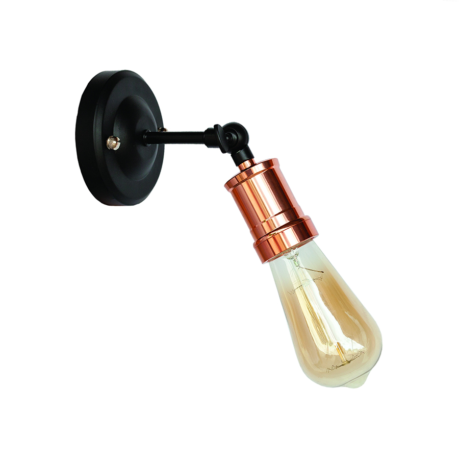 Бра Levistella Lofty с патроном AMP20 Черный/Розовое золото (1963530254)