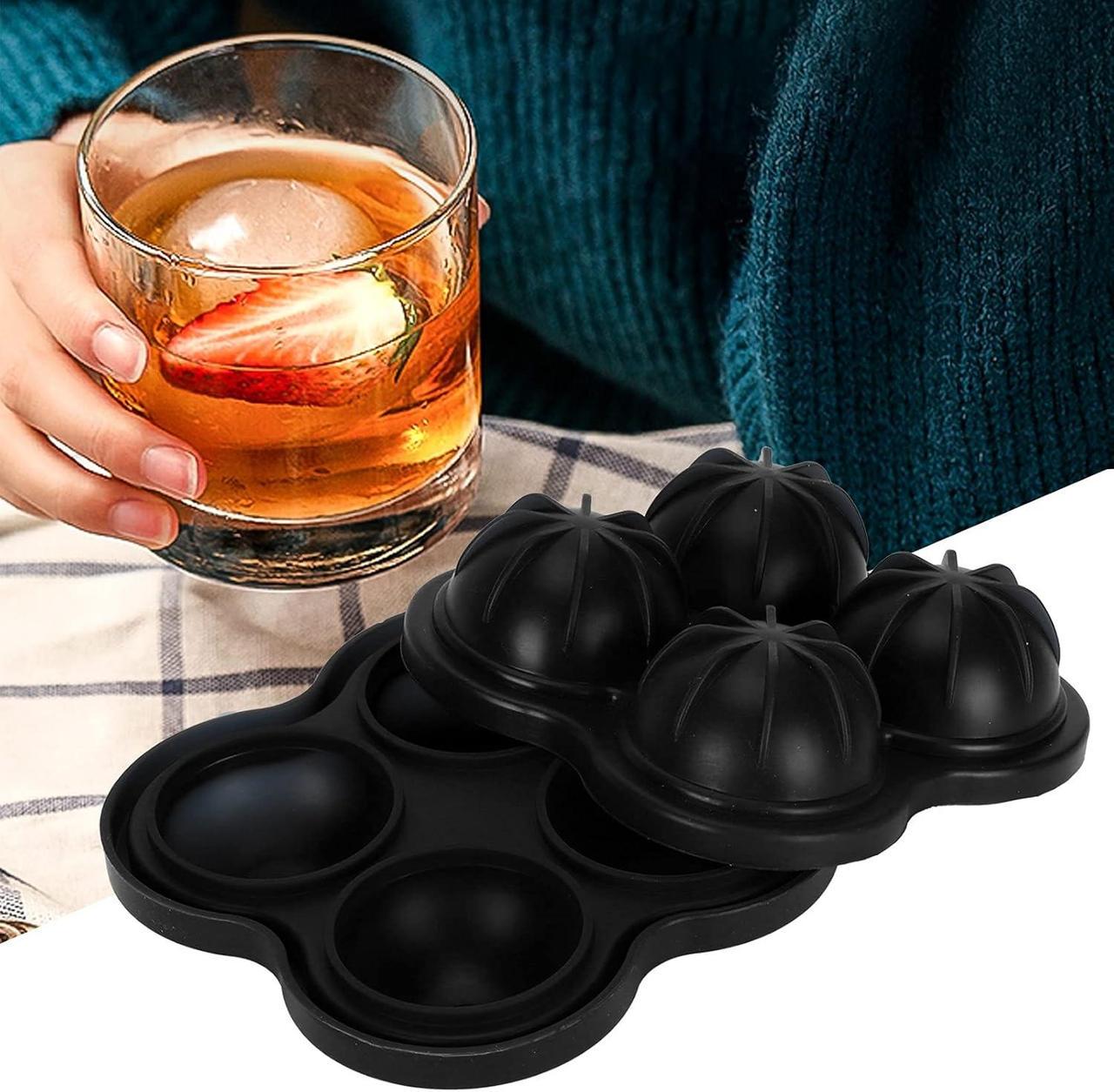 Форма для льоду Куля 4 комірок Чорний (НР051590) - фото 7