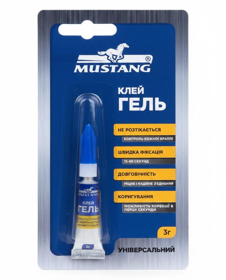 Суперклей MUSTANG гель 3 г (MG6)