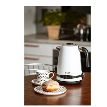 Электрочайник Adler стальной с ЖК-дисплеем и контролем температуры 1,7 л Белый (1295) - фото 7 Электрочайник Adler стальной с ЖК-дисплеем и контролем температуры 1,7 л Белый (1295) - фото 7