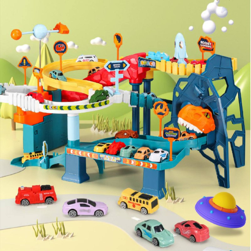 Дитячий ігровий паркінг з музикою Fun Game Dinosaur Space Orbit 5506 А спуск з 4 машинками (1831167150) - фото 10 Дитячий ігровий паркінг з музикою Fun Game Dinosaur Space Orbit 5506 А спуск з 4 машинками (1831167150) - фото 10