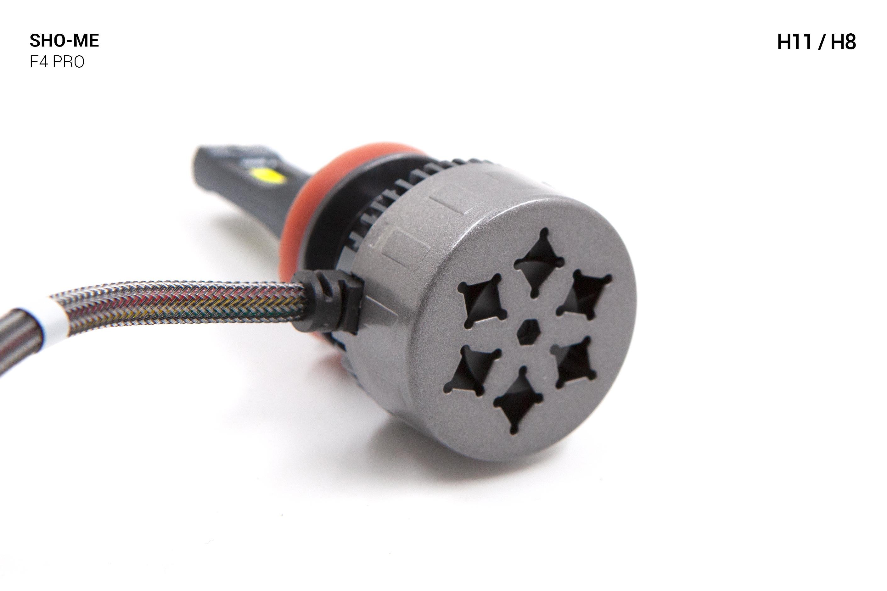 Автолампи Sho-Me F4-Pro H11 LED 45W 2 шт. - фото 3 Автолампи Sho-Me F4-Pro H11 LED 45W 2 шт. - фото 3