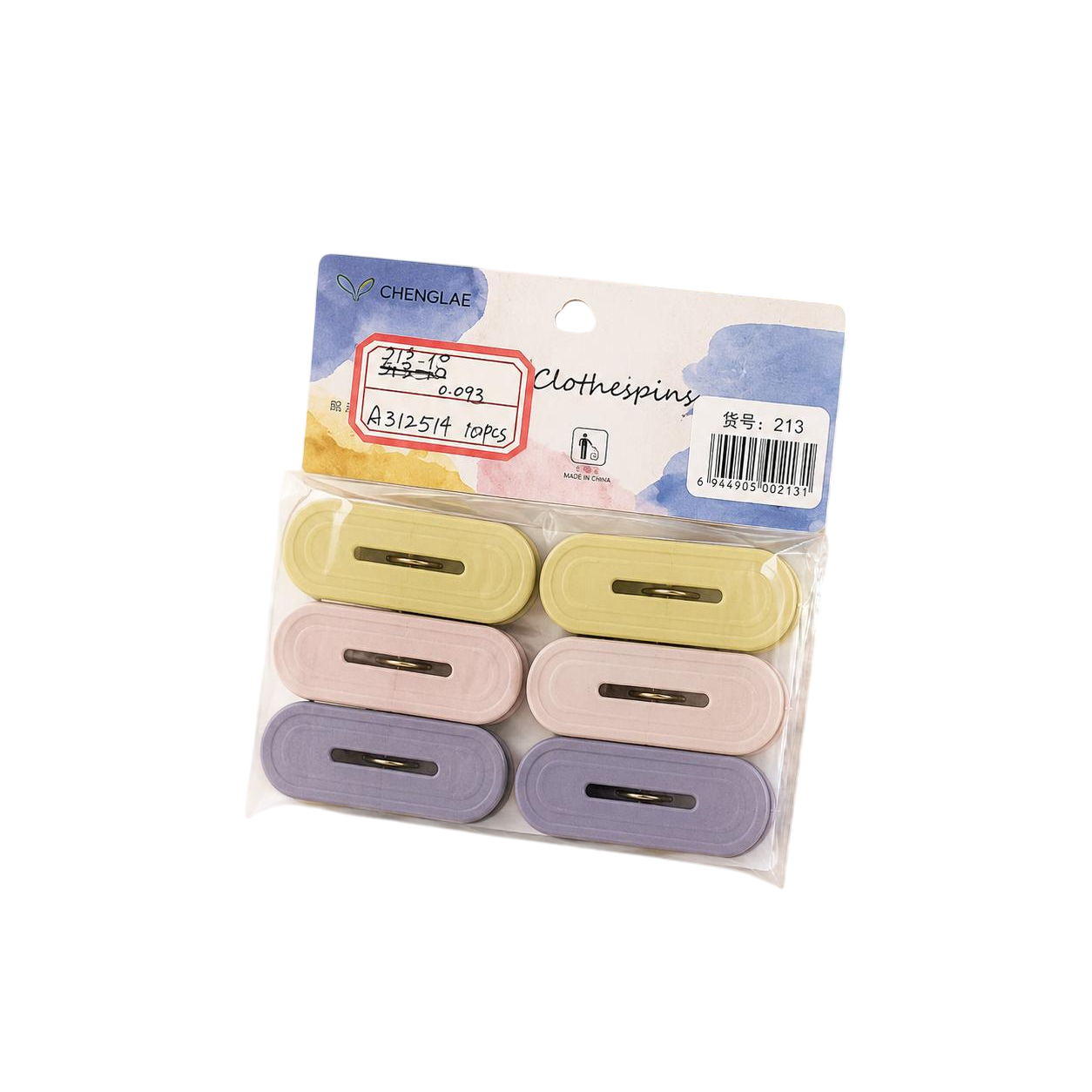 Прищепка бытовая 10 шт. 6х2 см (R37662-10)