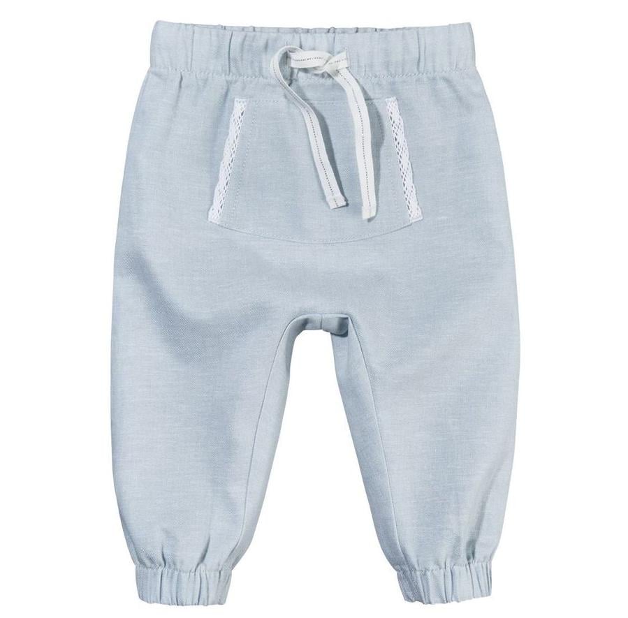 Ползунки льняные для девочки Lupilu 296331 050 см 0-1 месяцев Голубой (66893)
