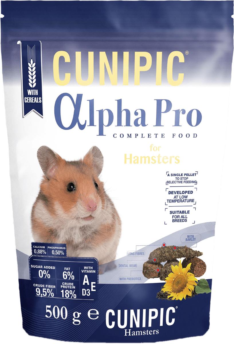 Корм для хомяков и песчанок Cunipic Alpha Pro 500 г (8437013149587)