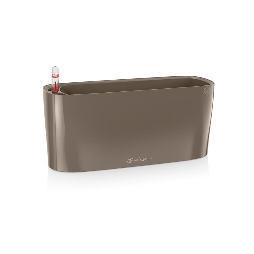 Розумний горщик Lechuza Delta 10 овальний 2 л 30x11x13 см Сіро-коричневий