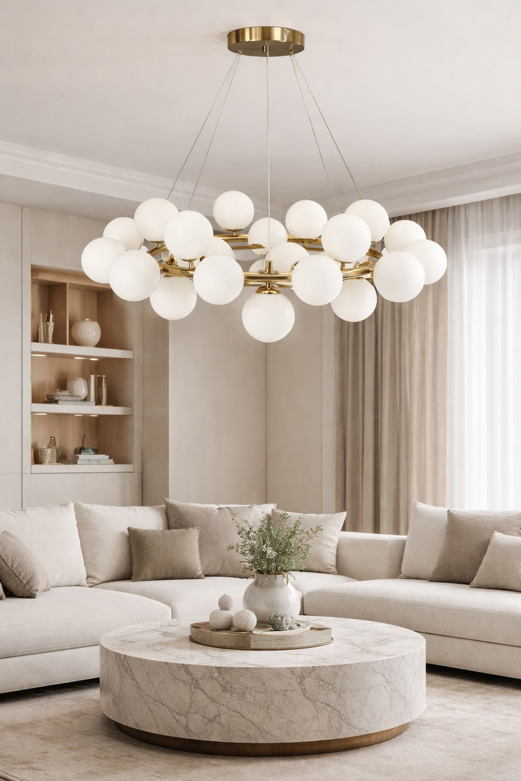 Люстра Golden Molecule 20230/25-80 CР G9 220V 25 ламп