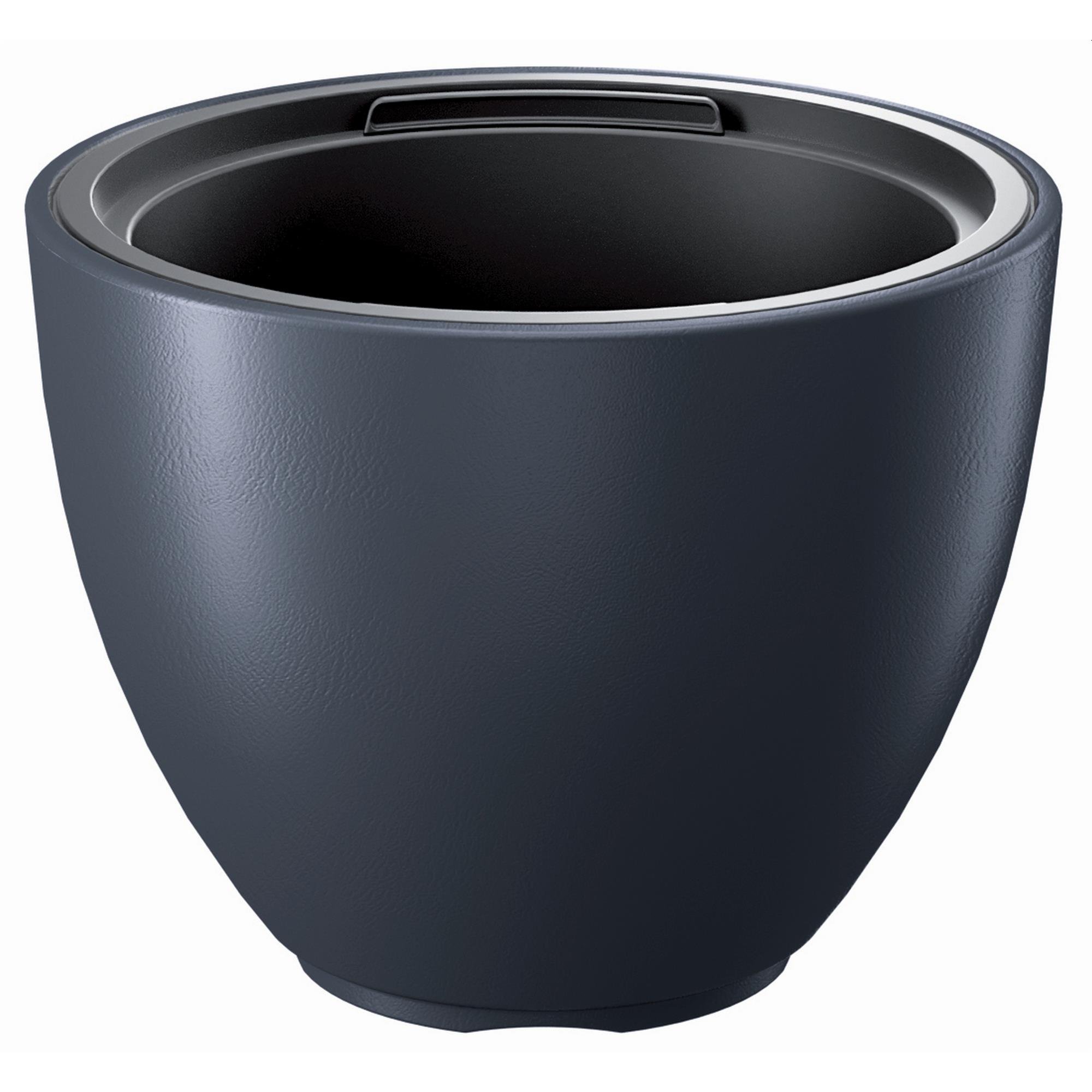 Горщик для квітів Prosperplast HEOS 39х30 см із вкладишем Антрацит (89311-433)