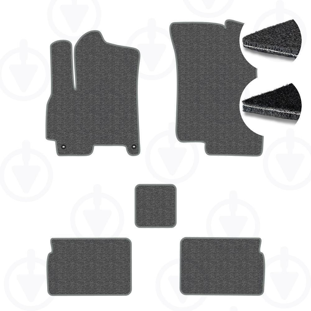 Комплект килимків до салону Star-Tex на Chery Tiggo 7 2016 р. 2019 текстиль/VAG Графіт/Сірий (13380-65-55-58)