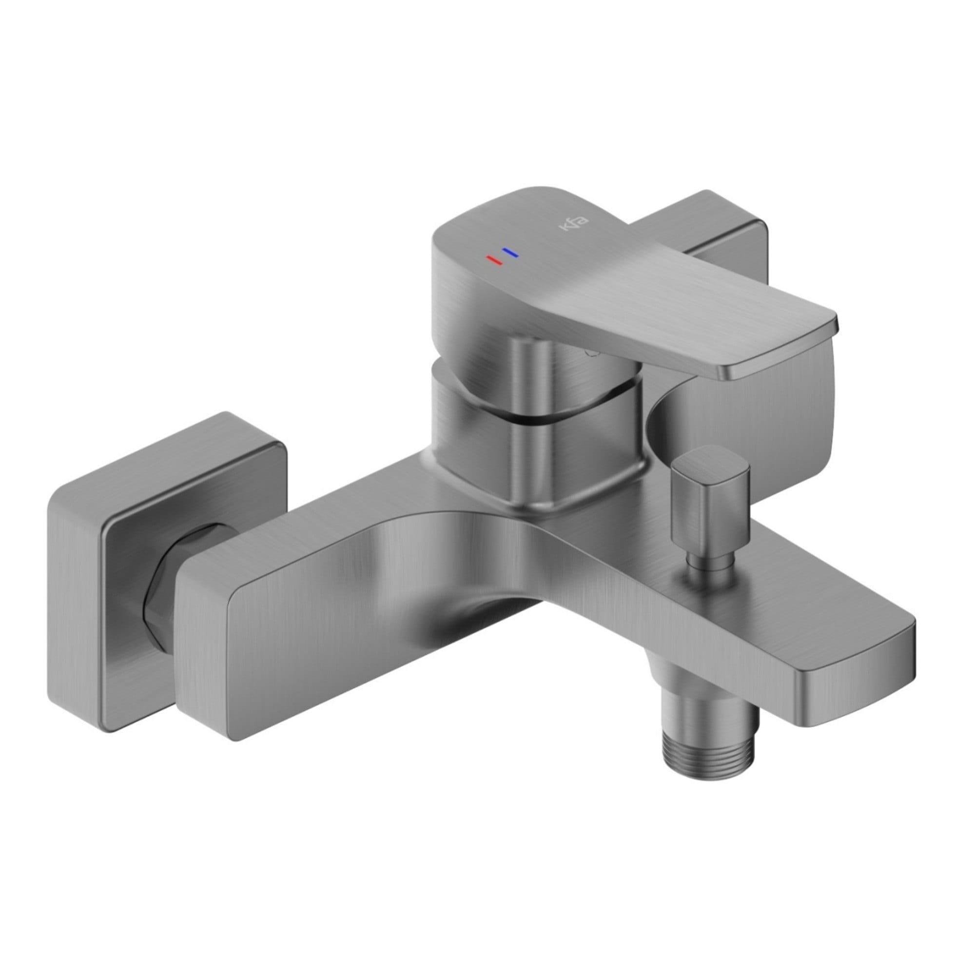 Смеситель для ванны KFA Armatura Malaga настенный Сатин (4524-010-61)