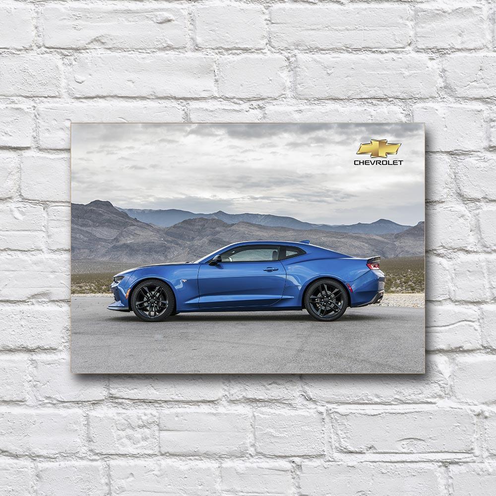 Постер деревянный Chevrolet Camaro VI 210х297 мм (18169704)