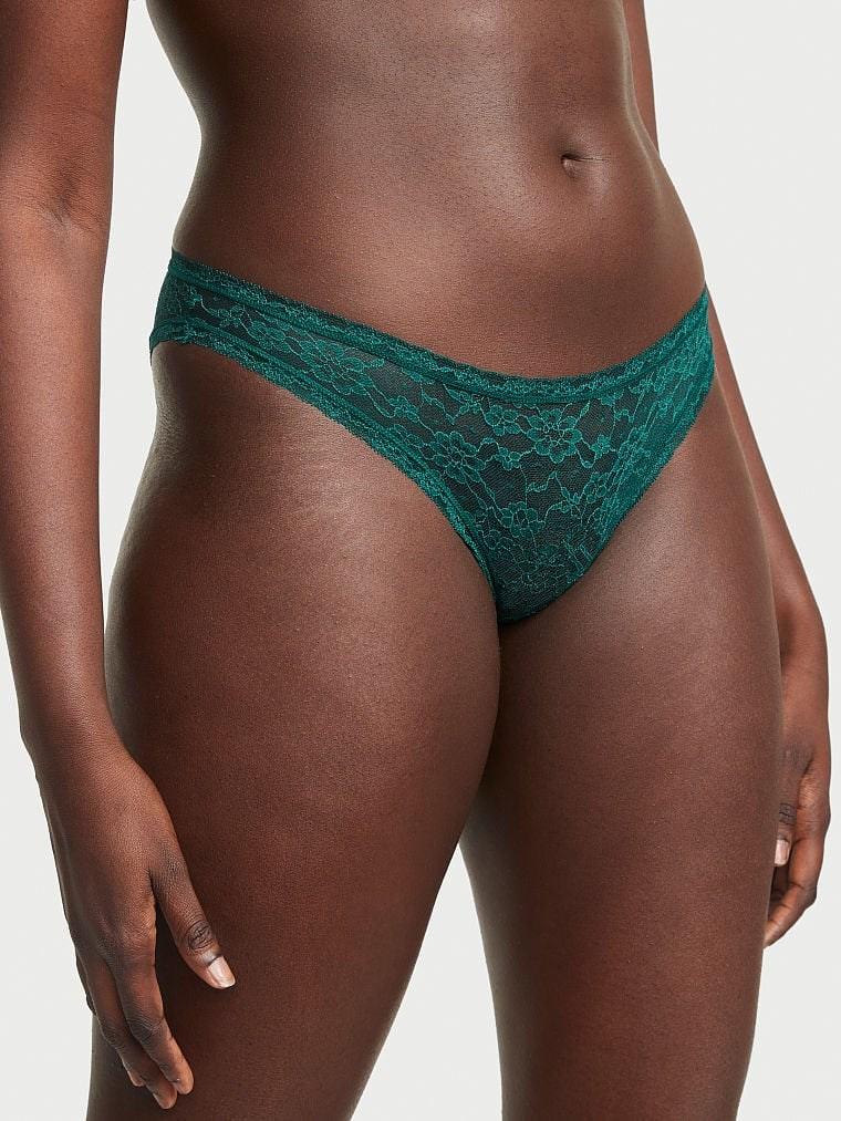 Трусики женские Victoria's Secret Foil-Print Lace бикини кружевные L Зеленый (2020760633) Трусики женские Victoria's Secret Foil-Print Lace бикини кружевные L Зеленый (2020760633)