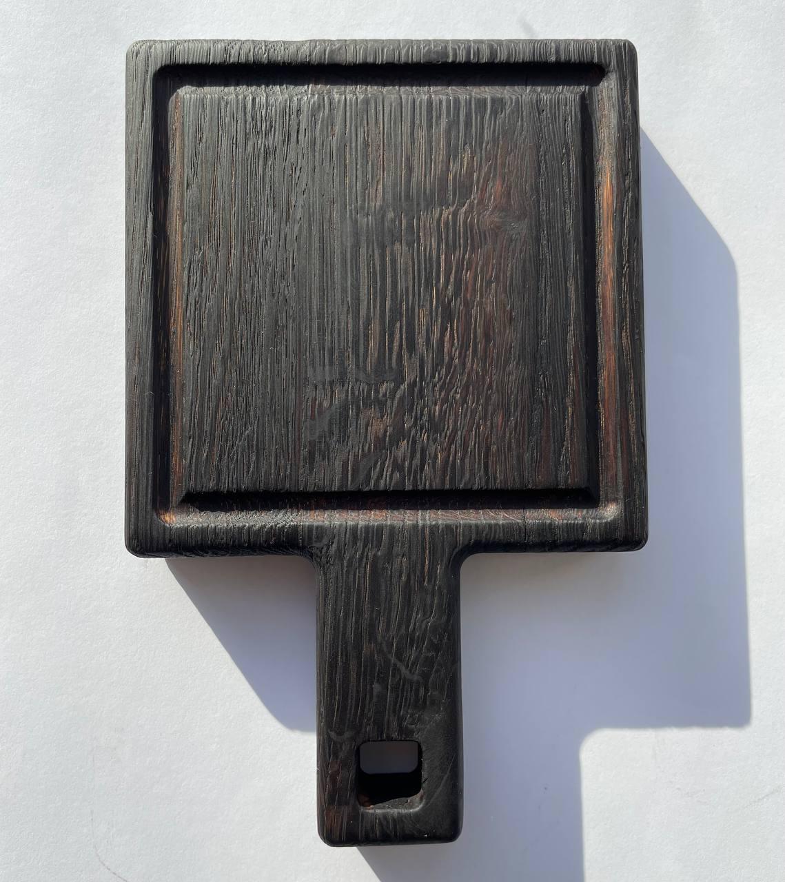 Доска обпаленая деревяная с ручкой для подачи блюд 13х20 см (9230026) - фото 6 Доска обпаленая деревяная с ручкой для подачи блюд 13х20 см (9230026) - фото 6