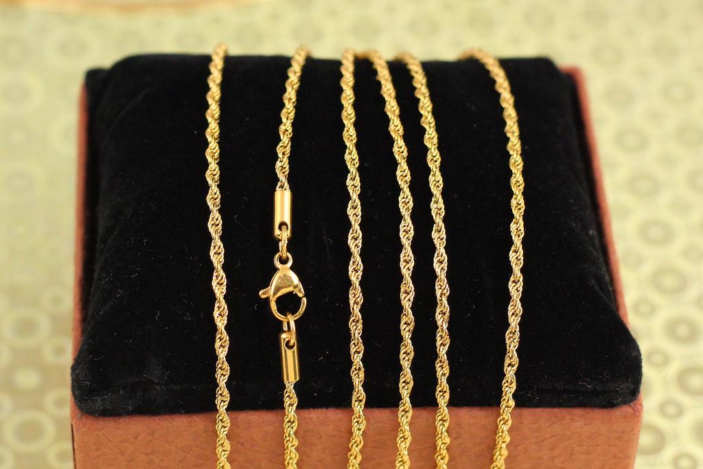Цепь Xuping Jewelry корда 70 см 2 мм Золотистая (34423141)