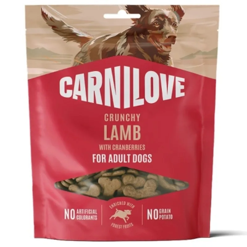 Ласощі для собак Carnilove Crunchy Snack Lamb with Cranberries 200 г (8595602582570)