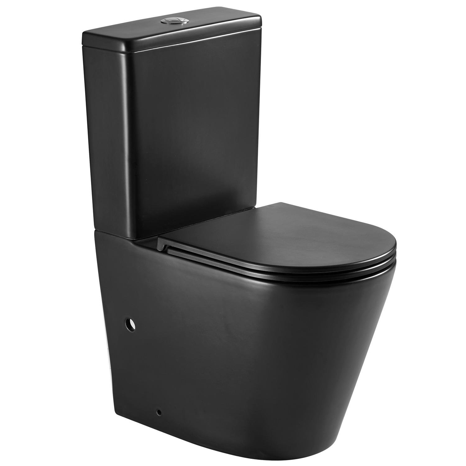 Унітаз підлоговий Imprese Vltava с06509610 безобідковий із сидінням з мікроліфтом (239648)