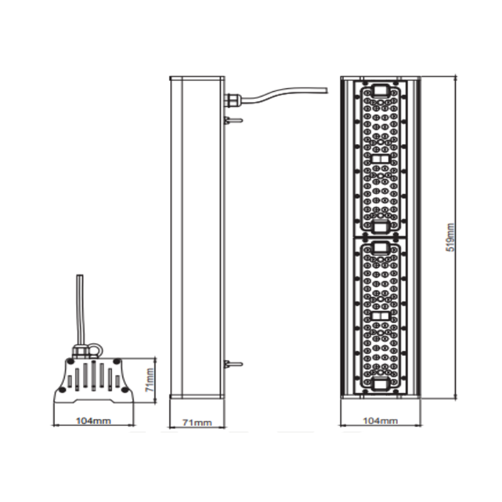 Линейный светильник промышленный влагозащищенный подвесной PYRAMID-100 6400К 100 Вт типа High Bay (063-010-0100-010) - фото 2 Линейный светильник промышленный влагозащищенный подвесной PYRAMID-100 6400К 100 Вт типа High Bay (063-010-0100-010) - фото 2