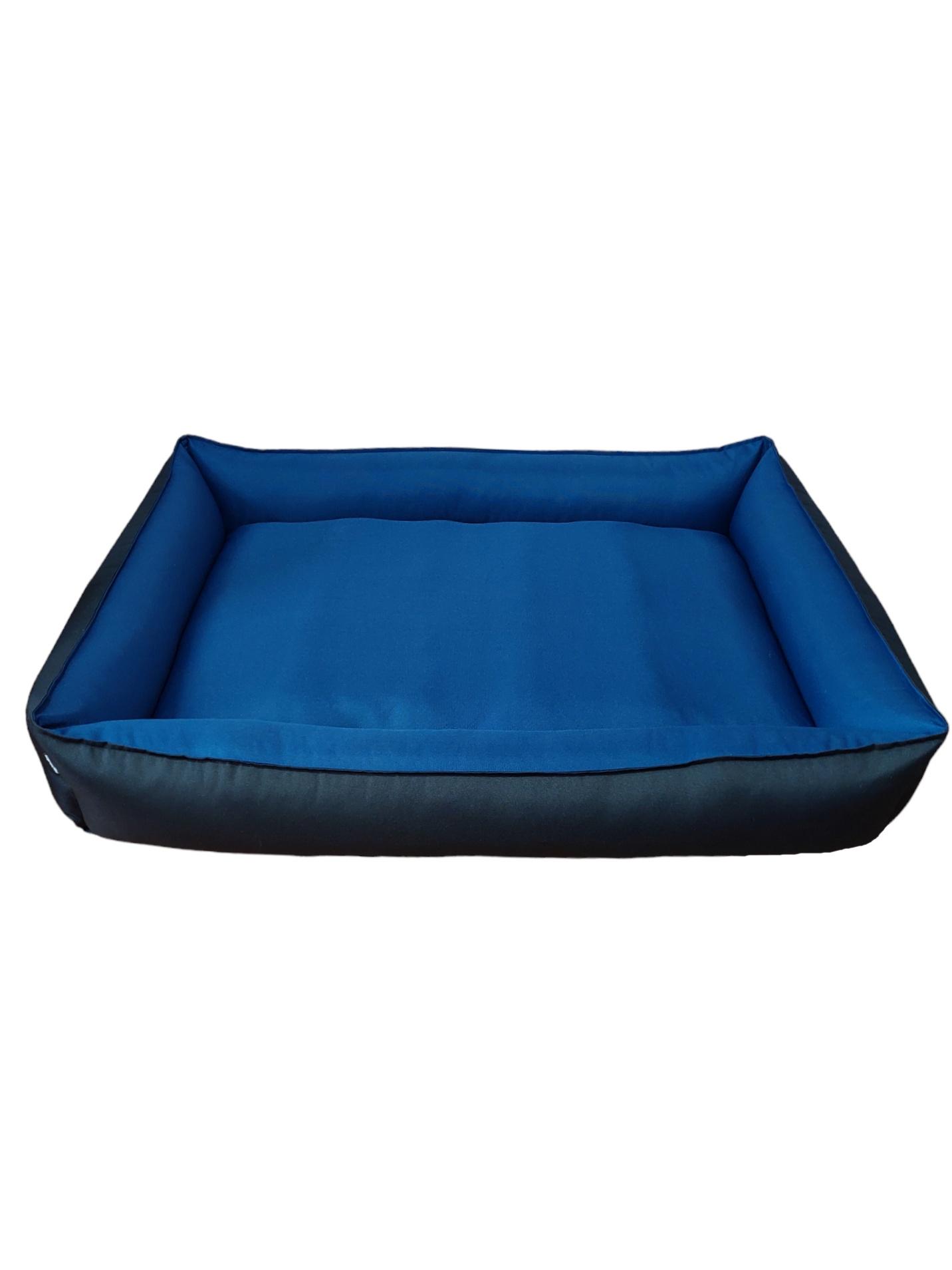 Лежак для собак Huge and Tiny Waterproof с бортами 130x100x26 см Синий с черным - фото 2 Лежак для собак Huge and Tiny Waterproof с бортами 130x100x26 см Синий с черным - фото 2