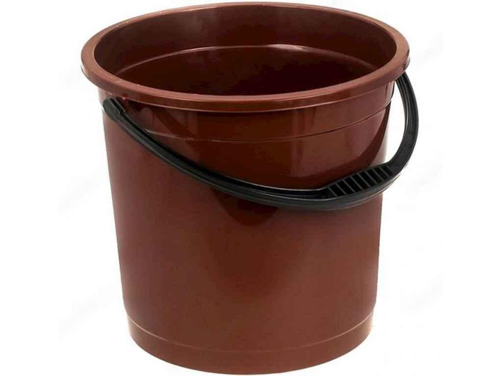 Відро пластикове R-Plastic харчове 15 л Коричневий (1051926)
