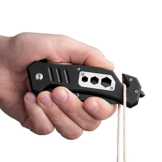 Нож складной Intertool HT-0599 с лезвием для разрезания ремней 83 мм. - фото 6