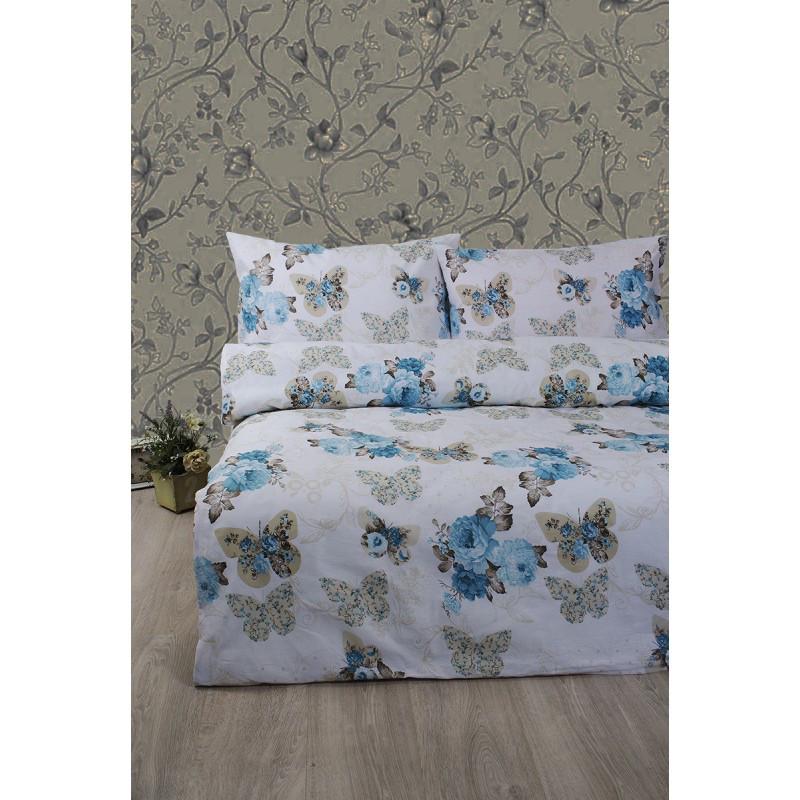 Комплект постельного белья Lotus Ranforce Diana семейный Бирюзовый (2000022180443)